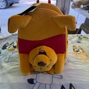 Yellow and Red Dog Backpack